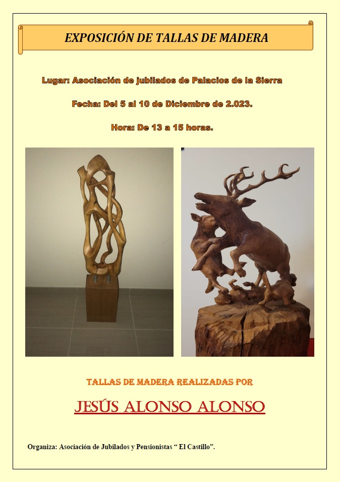 Exposición tallas madera Jesús Alonso