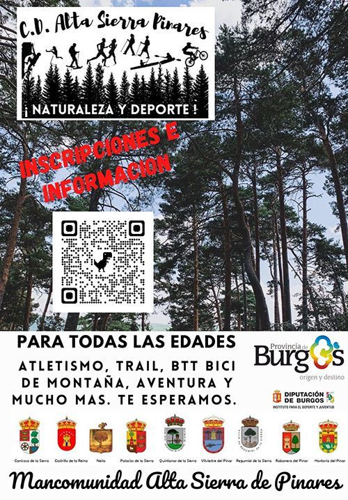 Escuela de atletismo, trail, BTT y naturaleza en la Comarca de Pinares