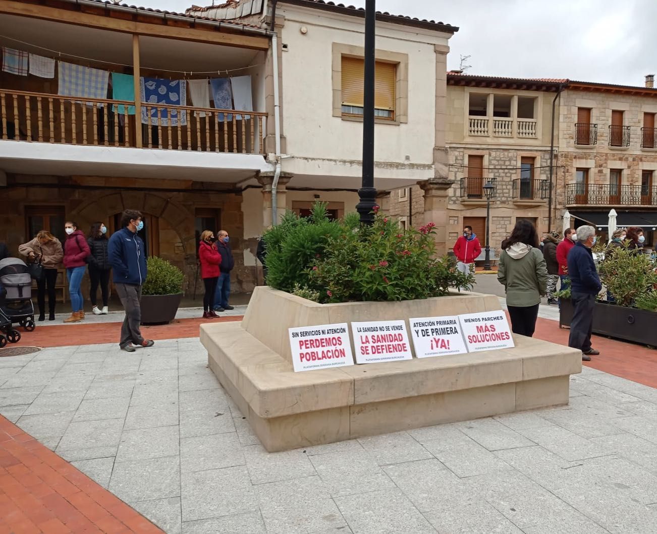 Palacios de la Sierra 03 #YoParoPorMiPueblo y #SanidadRuralDigna