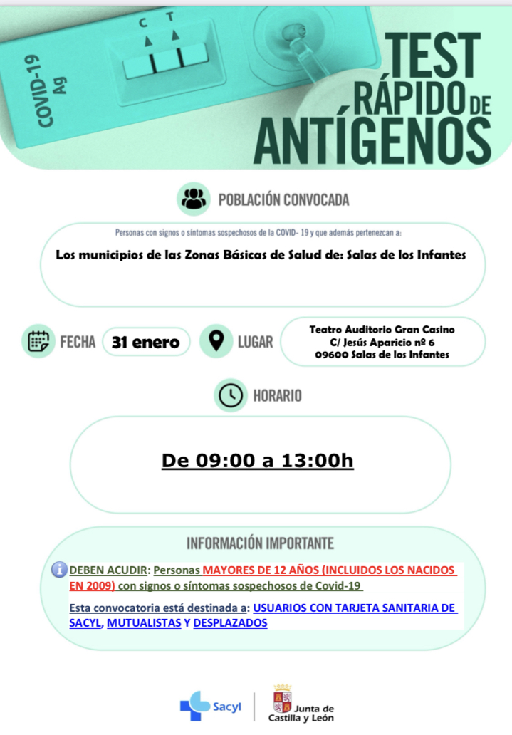TEST RÁPIDO DE ANTÍGENOS, 31 de enero