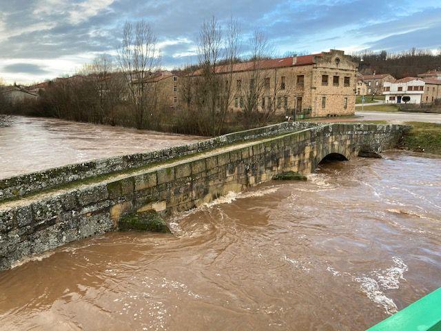 Crecida río Arlanza 25 de enero 2021